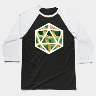 D20 Decal Badge - Greenscaled Baseball T-Shirt